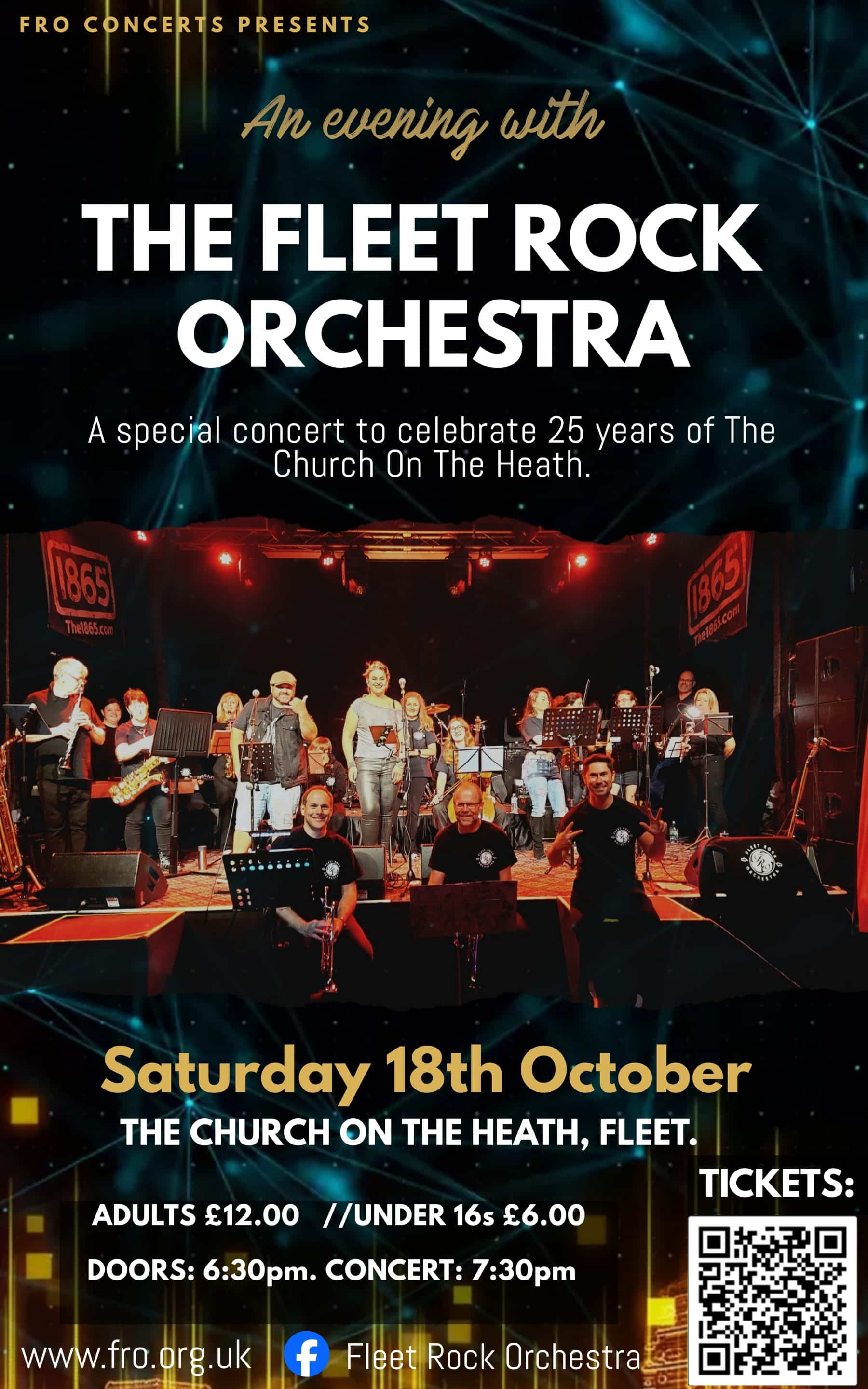 Fleet Rock Orchestra Concert Poster - 18th October 25